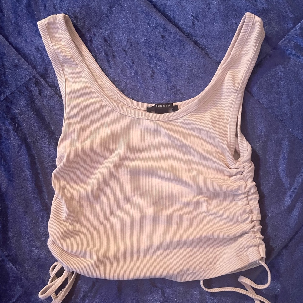 Forever 21 Cropped Scrunched Tank Top